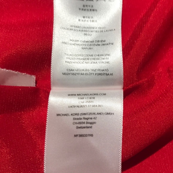 Michael Kors Red Peplum Dress ❤️ - Picture 11 of 11